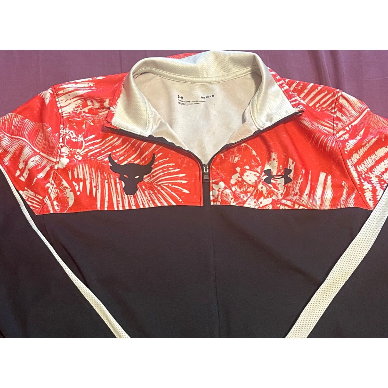 Under Armour Under Armour Men's Track Jacket Medium Project Rock Aloha Camo Quick dry Size US M / EU 48-50 / 2 - 2 Thumbnail
