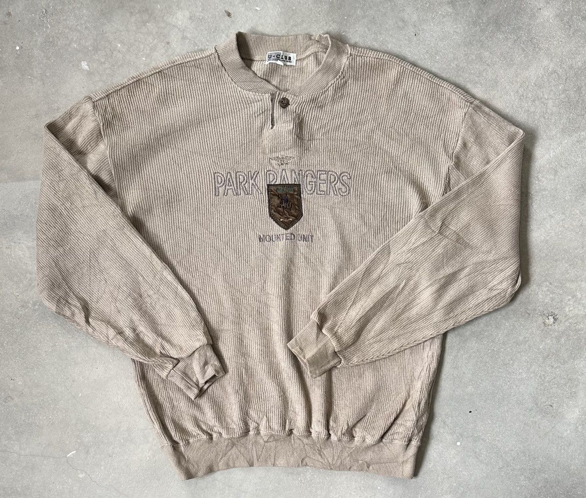 Vintage U-CLUB PARK RANGERS BUTTON SWEATSHIRT Size US XL / EU 56 / 4 - 1 Thumbnail