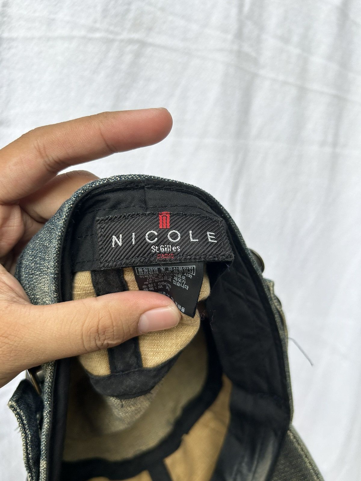 If Six Was Nine × Japanese Brand × Le Grande Bleu (L.G.B.) Distressed vintage nicole denim hats Size ONE SIZE - 7 Thumbnail
