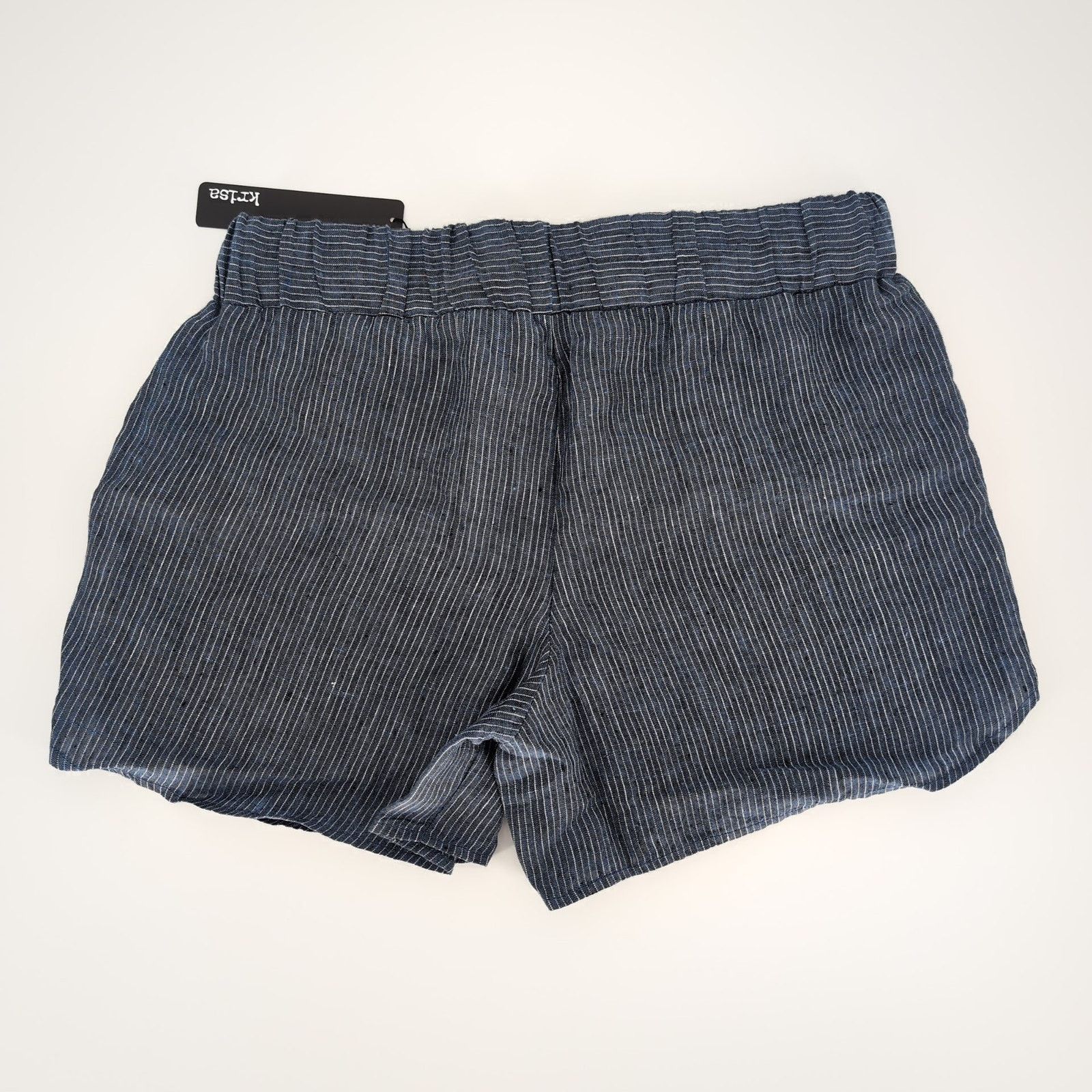 Krisa NWT Revolve Krisa Blue Chambray Crewcut Linen Shorts -Size S Size 28" / US 6 / IT 42 - 2 Thumbnail
