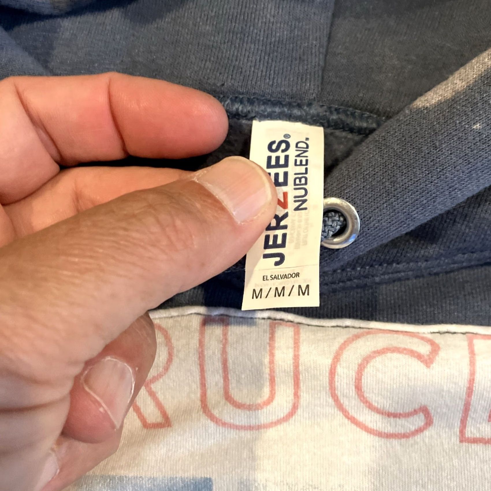 Jerzees Bruce Springsteen Born In The USA 1985 Tue Dye Hoodie M Pullover Multicolor Jerzees Men Mens Hoodie Size US M / EU 48-50 / 2 - 3 Thumbnail