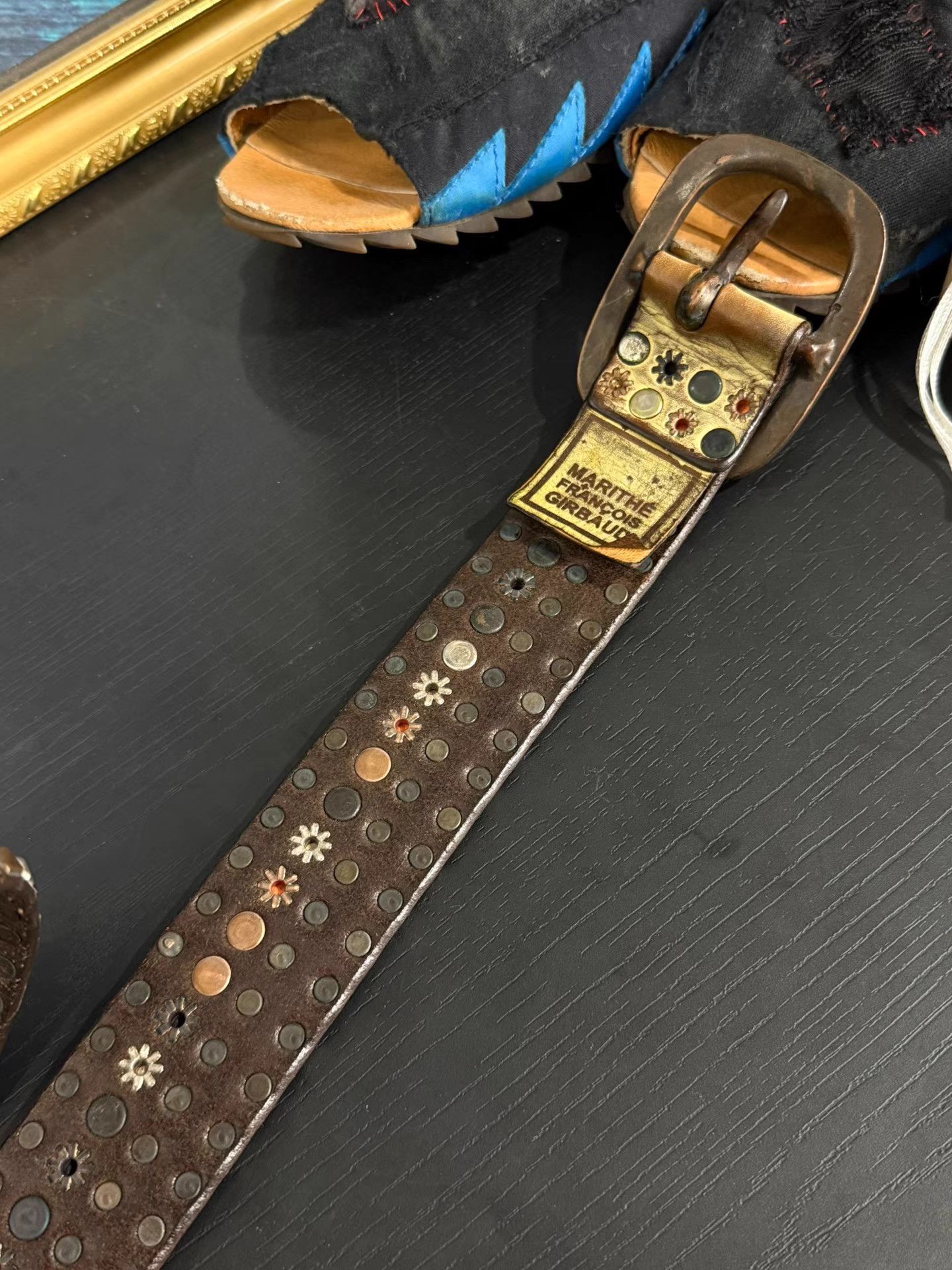 Marithe + Francois Girbaud MFG Vintage Rivet Belt K20 Size ONE SIZE - 6 Thumbnail