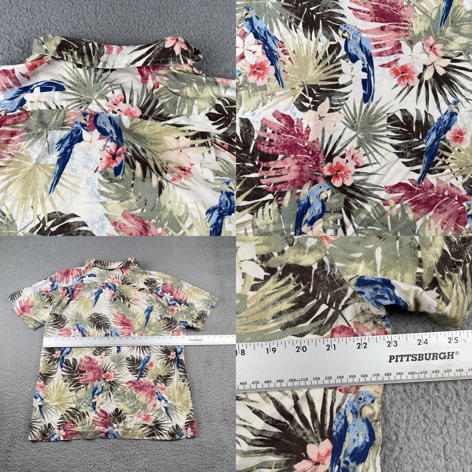 Tommy Bahama VINTAGE Tommy Bahama Men’s L Silk Floral Tropical Button Up L Shirt Parrot Bird Pattern Size US L / EU 52-54 / 3 - 8 Thumbnail