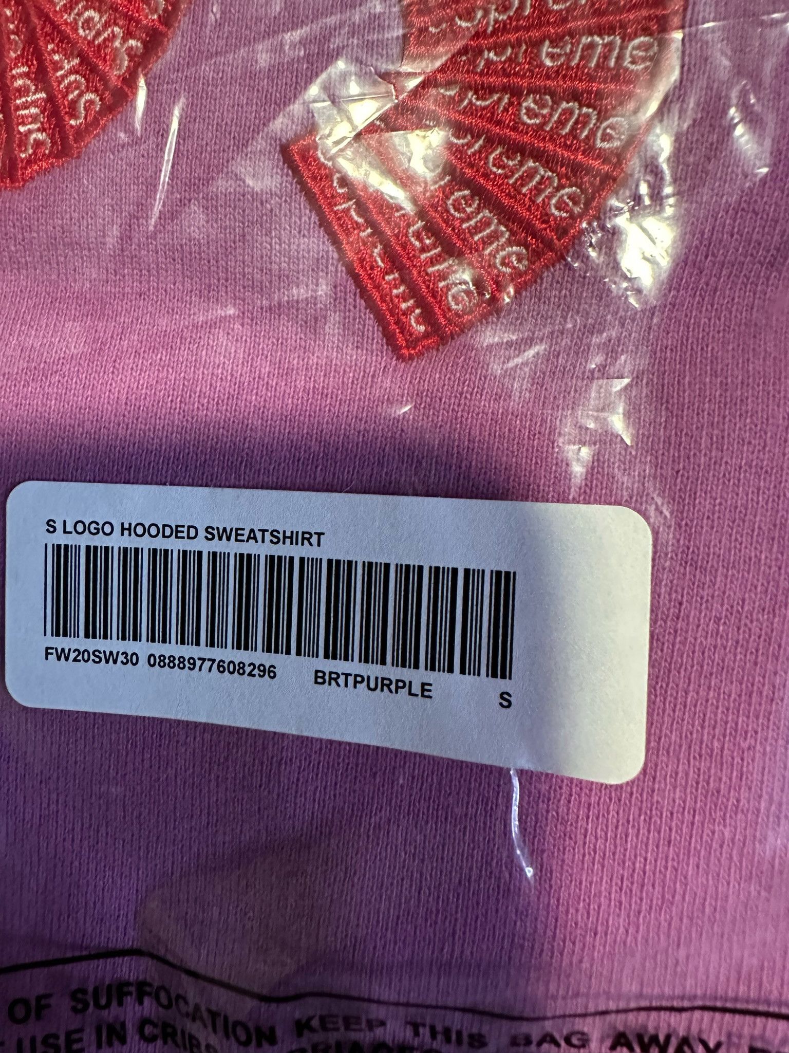 Supreme NWT Supreme S Logo Hooded Sweatshirt - FW20 - Small Size US S / EU 44-46 / 1 - 3 Thumbnail