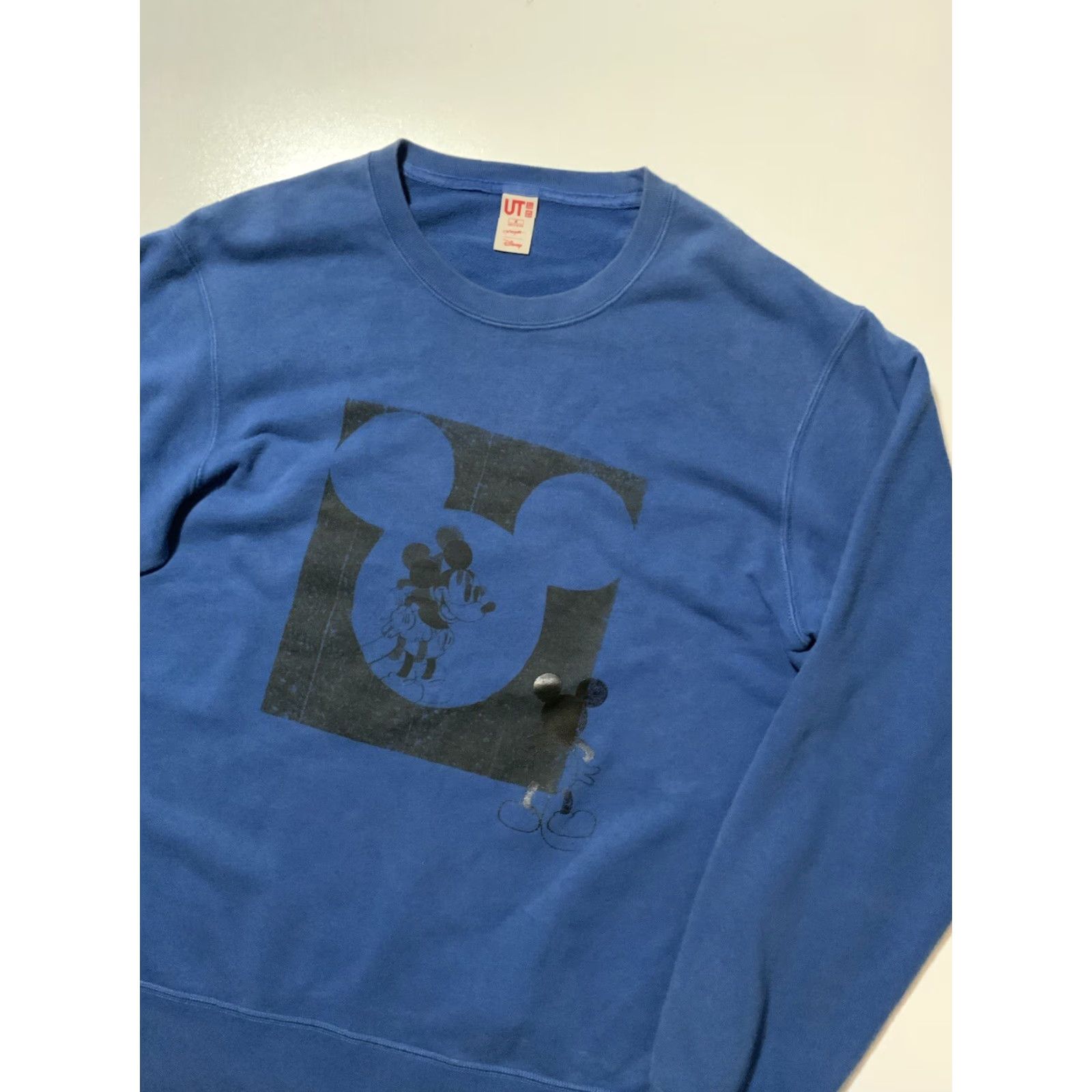Uniqlo VINTAGE UT Uniqlo X Kate Gibb X Disney Mickey Mouse Blue Graphic Crewneck Sweatshirt MD Size US M / EU 48-50 / 2 - 3 Thumbnail