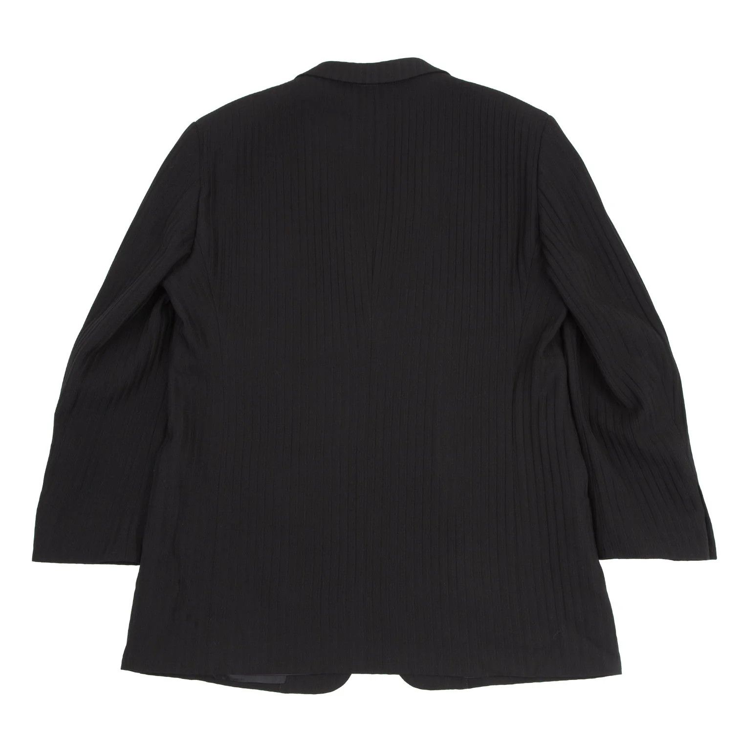 Armani Collezioni Shadow Stripe 2-Button Jacket in Black Size 52R Size US XXS / EU 40 - 15 Thumbnail