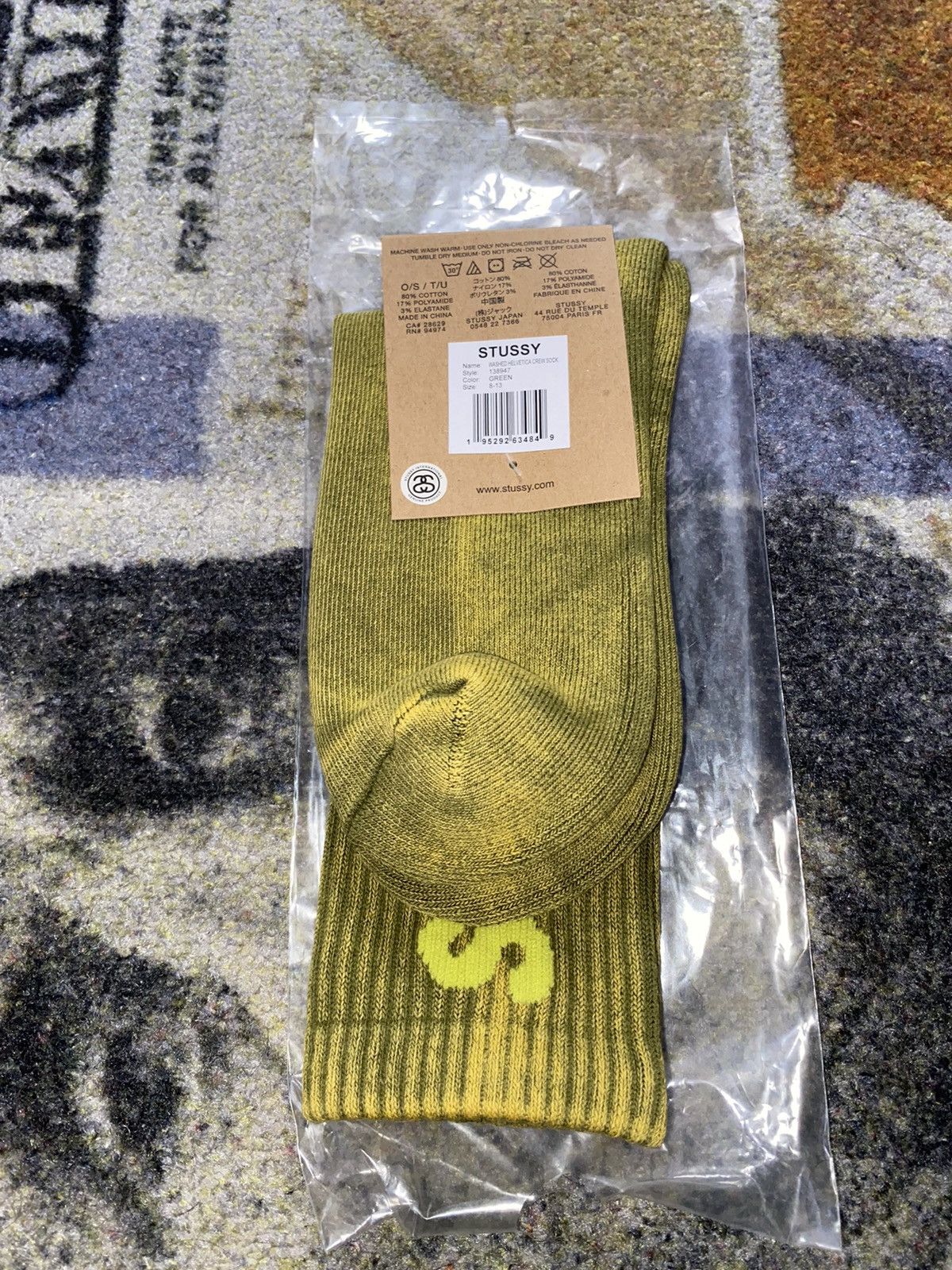 Stussy Stussy Washed Helvetica Crew Sock Size ONE SIZE - 2 Thumbnail