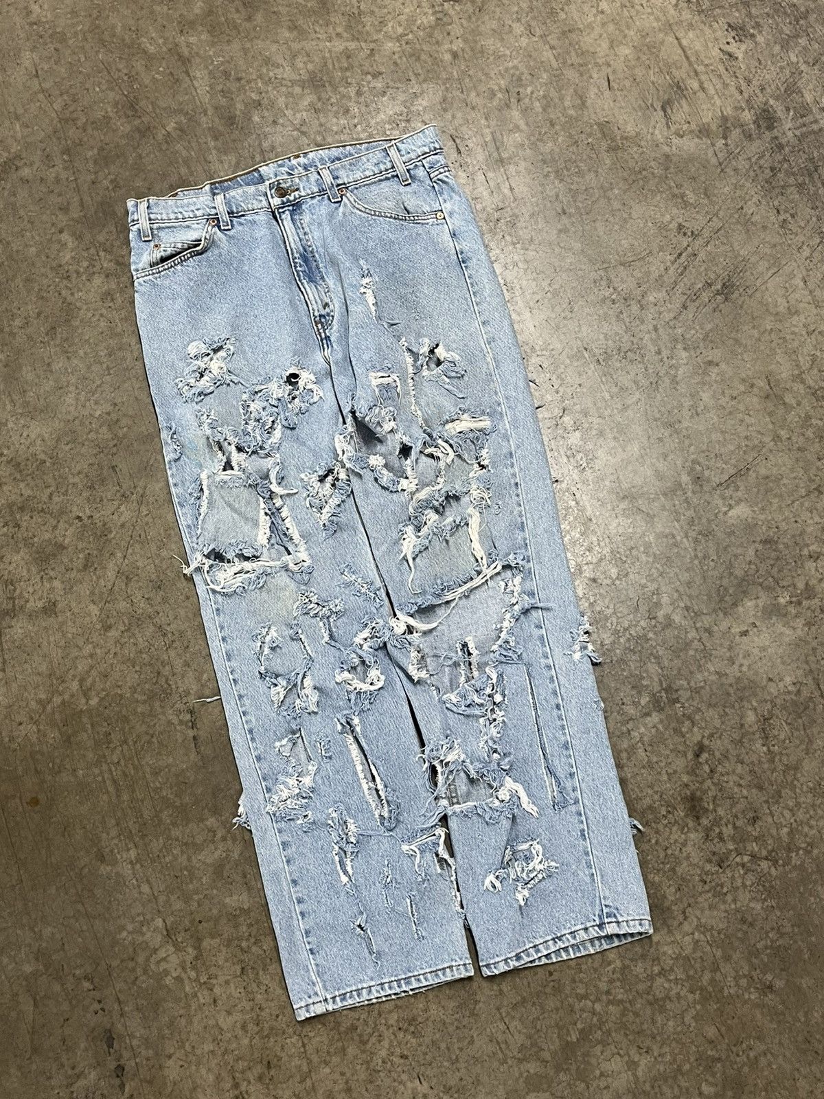 Levi's × Vintage Thrashed vintage Levi’s orange tab denim streetwear skater Size US 34 / EU 50 - 1 Thumbnail