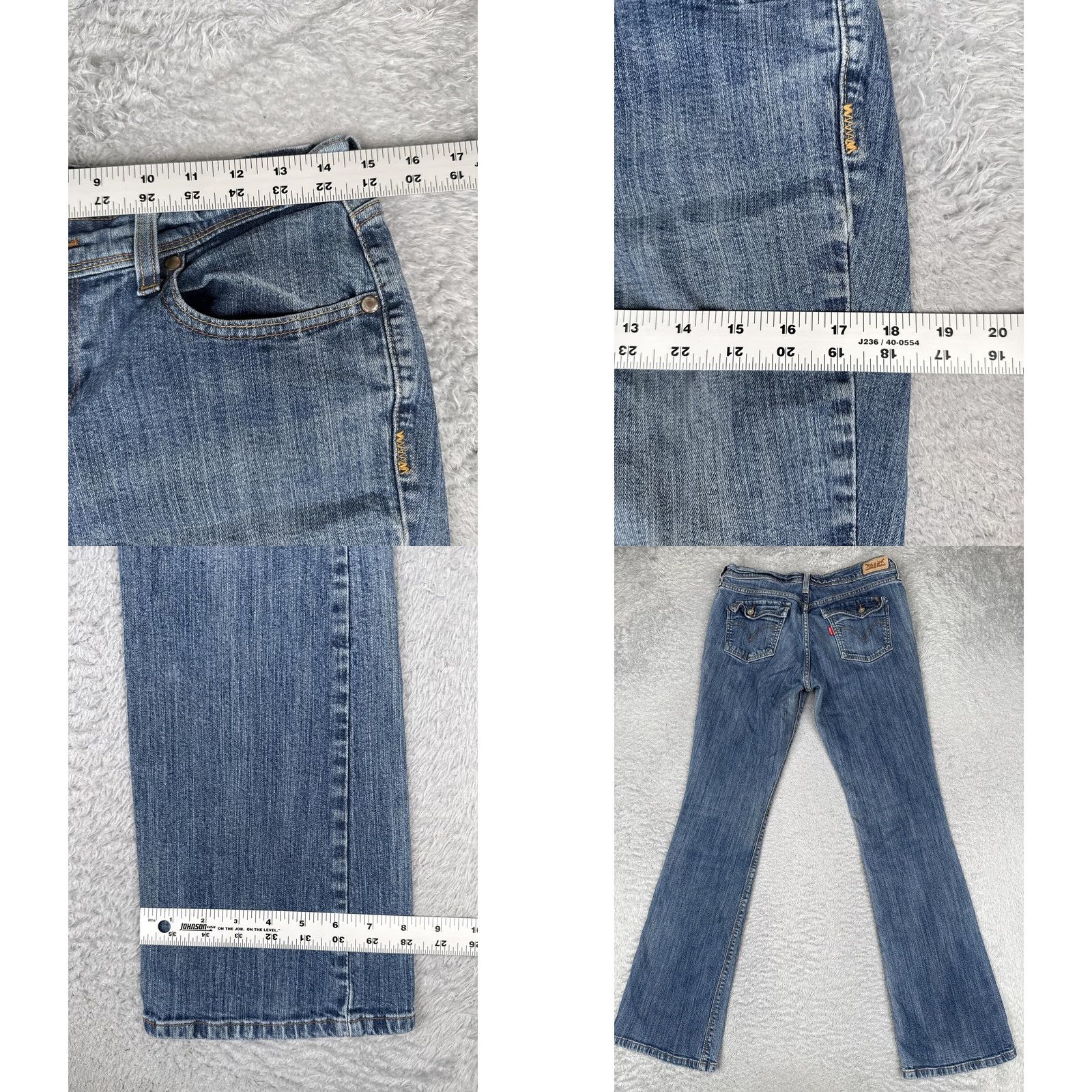 Levi's Levi's 515 Bootcut Jeans Womens 6 Blue Medium Wash Mid Rise Stretch Denim 28x32 Regular Jeans Women's 515 Boot Cut Blue Medium Wash 28x32 Mens? Size 28" / US 6 / IT 42 - 9 Thumbnail