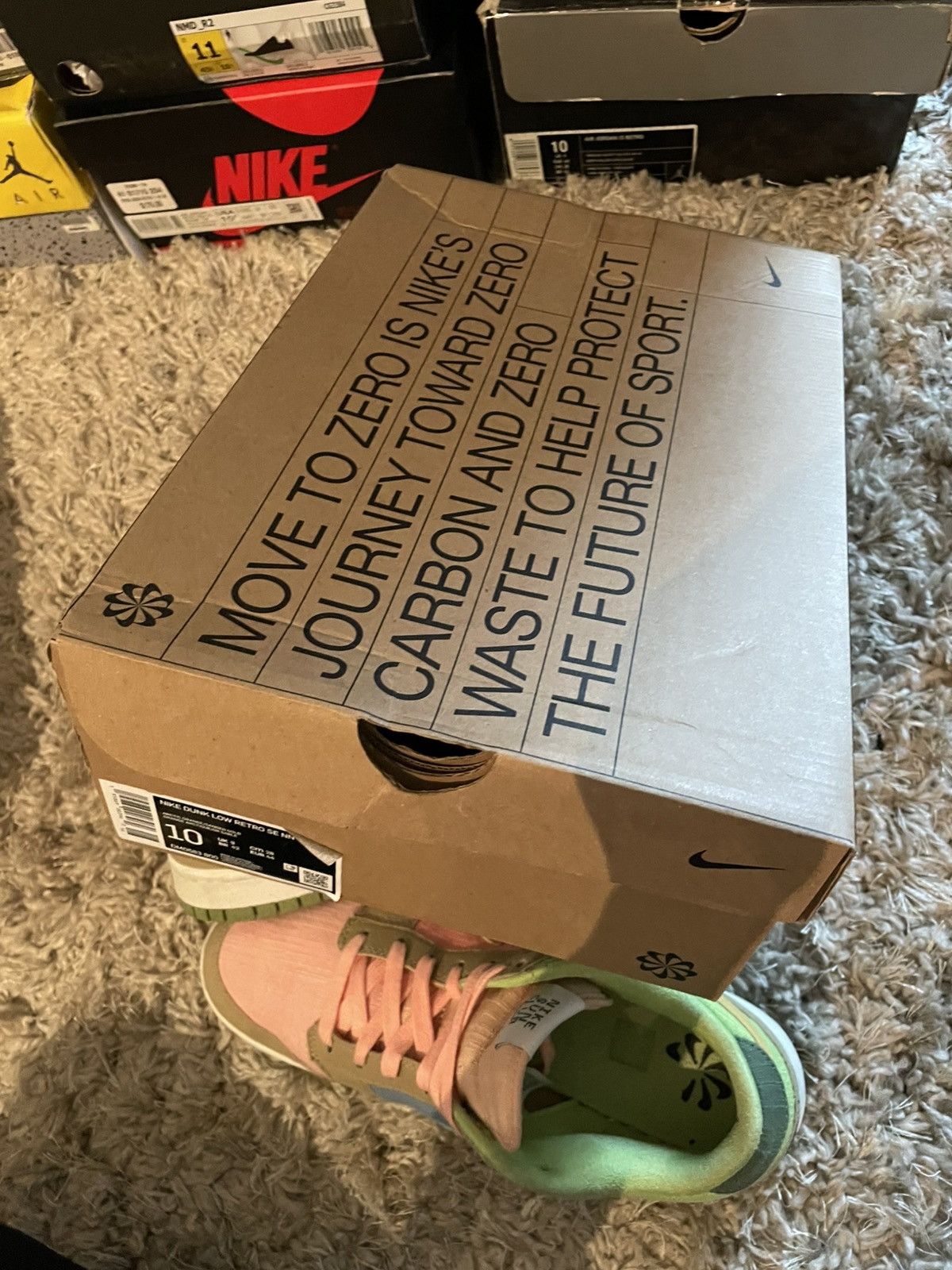 Nike Nike Dunk Low Sun Club Arctic Orange Sanded Gold Size US 10 / EU 43 - 12 Thumbnail