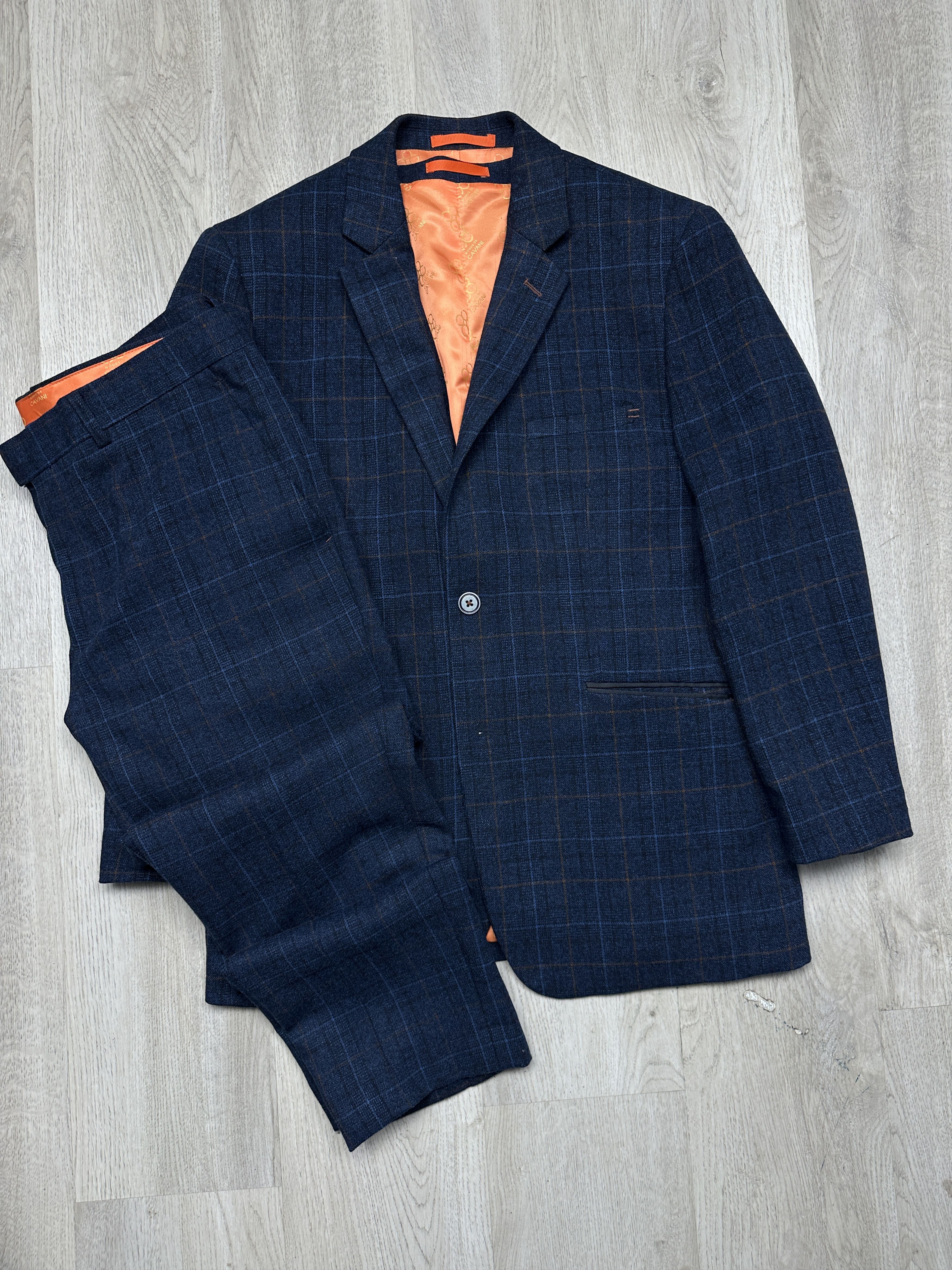 Other Cavani Mens 3 Piece Suit Blazer + Vest + Pants Size 40R - 1 Thumbnail