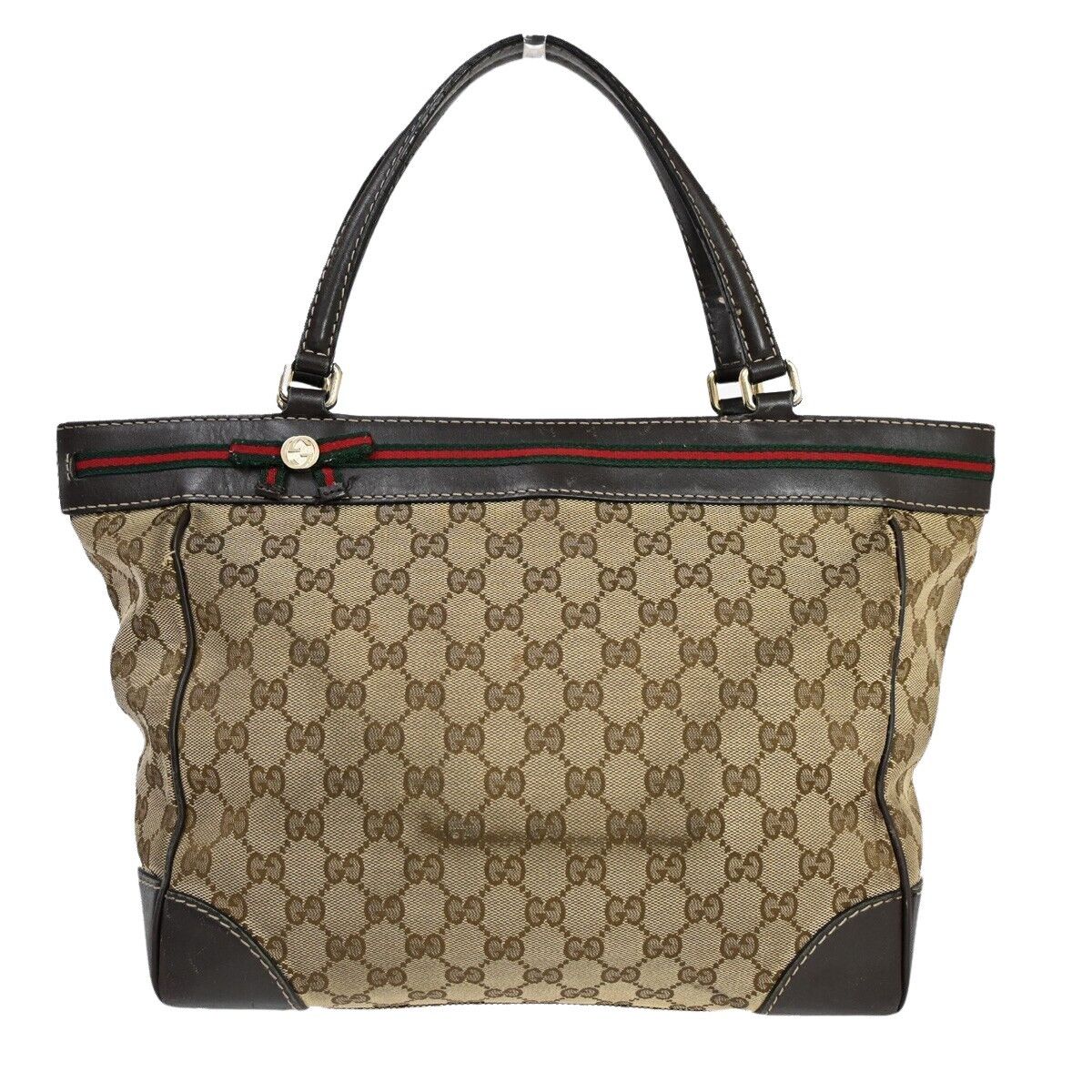 Gucci Ophidia Beige Canvas Handbag (Pre-Owned) Size ONE SIZE - 1 Thumbnail