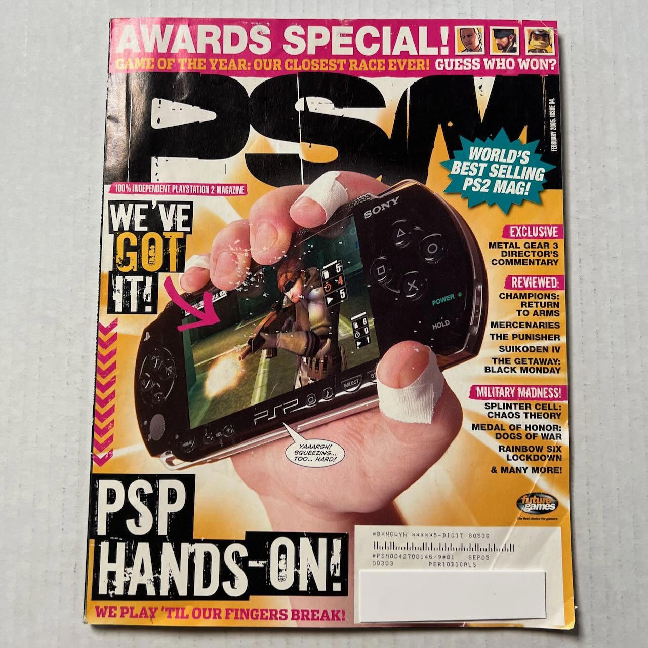 Playstation PSM Magazine #94 FEB 2005 PSP Hands-On & Awards Special! Size ONE SIZE - 2 Thumbnail