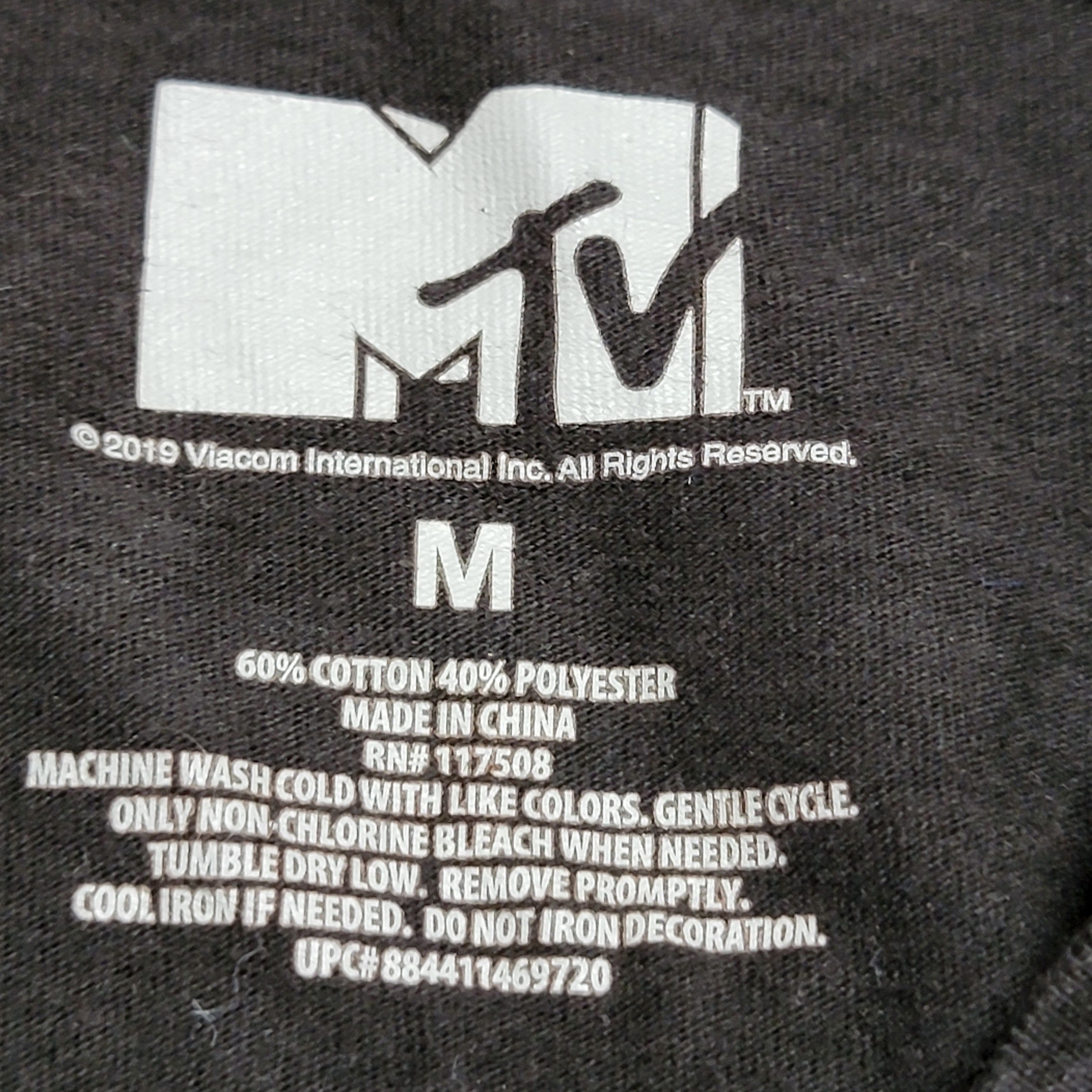 Mtv MTV LS Black Unisex Tee Moon Classic - Size Medium Size US M / EU 48-50 / 2 - 6 Thumbnail