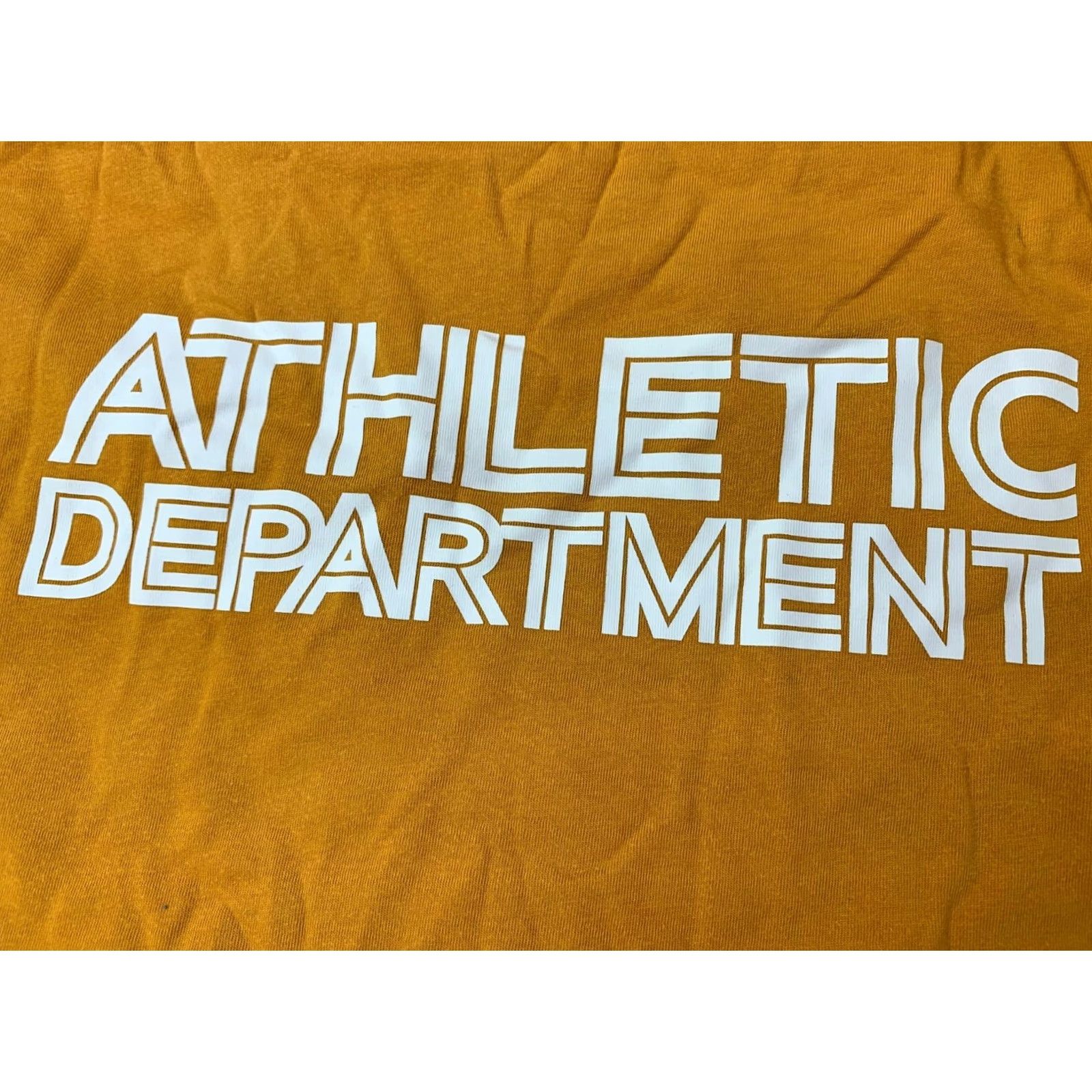 Nike NIKE Athletic Department T-Shirt Shirt Men M Orange 2012 Slim Fit 100% Cotton 511211-809 Size US M / EU 48-50 / 2 - 3 Thumbnail