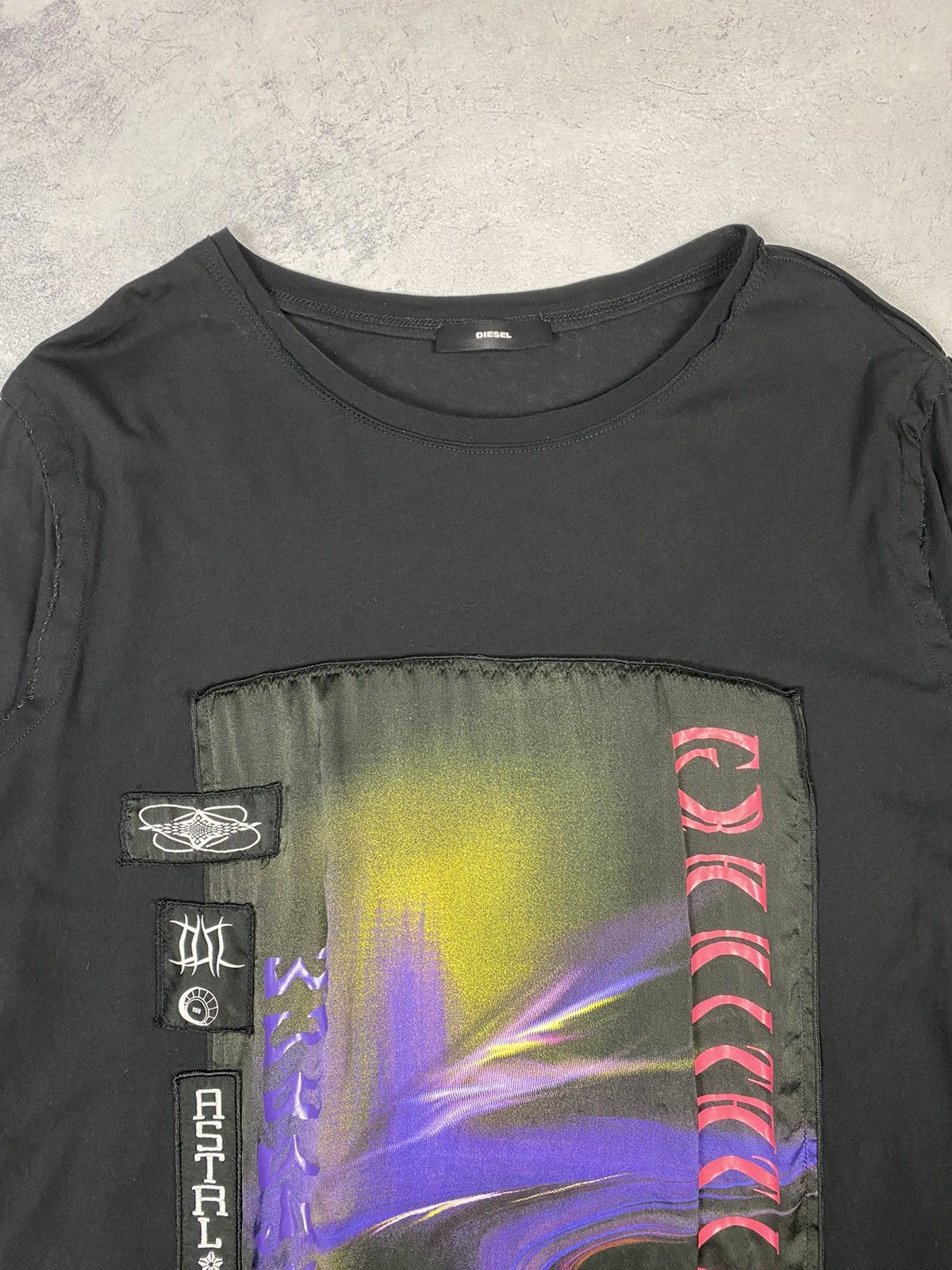Diesel Diesel Avant Garde Urban Longline Tee Dress Graphic Panel Size S / US 4 / IT 40 - 8 Thumbnail