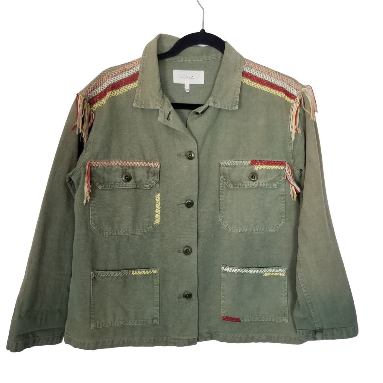 THE GREAT The Great 0 Long Sleeves Button Front The Sergeant Jacket Size XS / US 0-2 / IT 36-38 - 2 Thumbnail