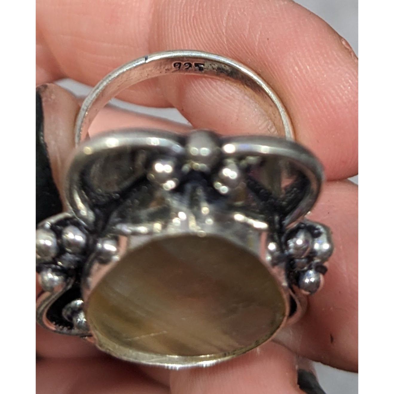 Other Victorian Style Rutilated Quartz Sterling Silver Statement R Size ONE SIZE - 12 Thumbnail