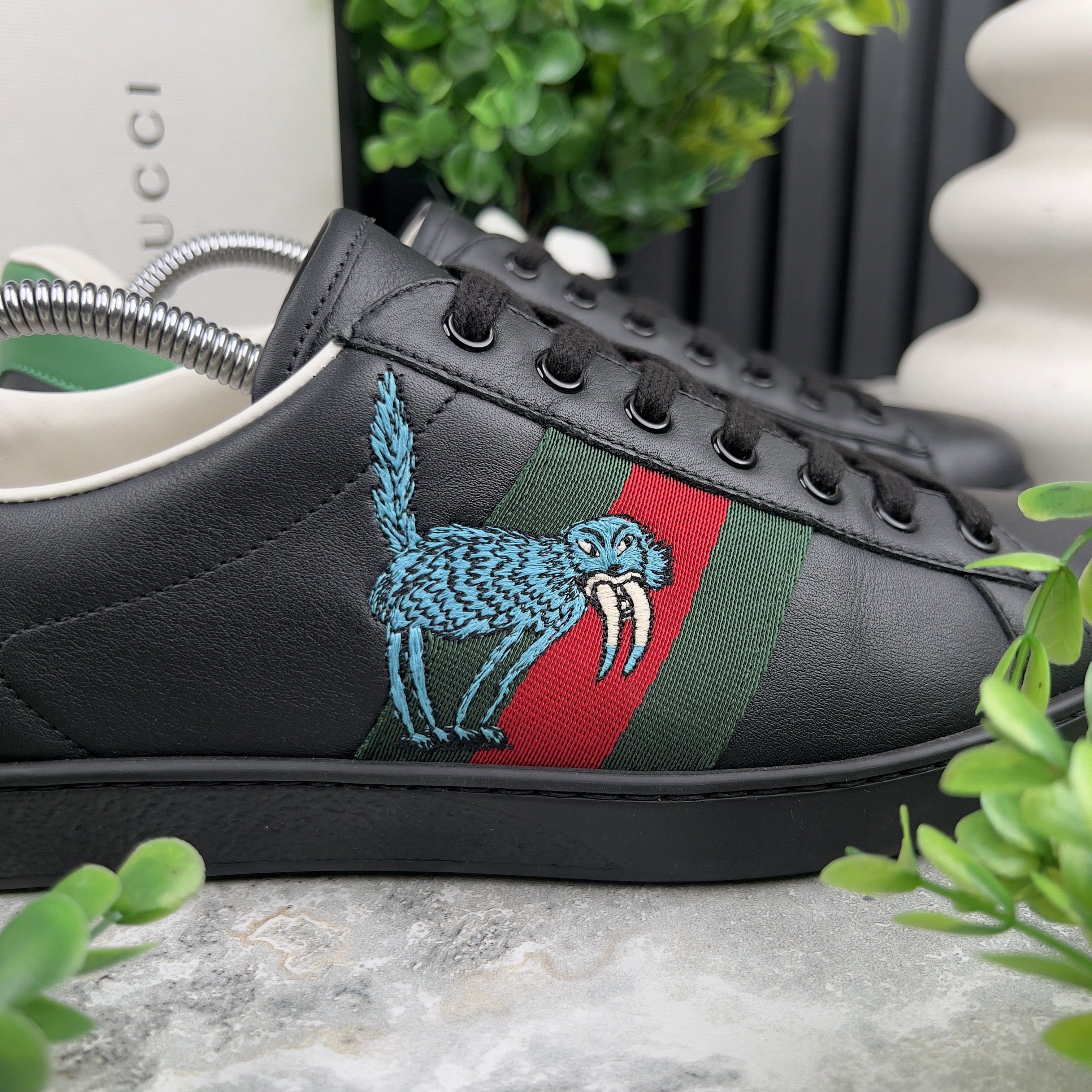 Gucci Ace Sneakers Web Freya Hartas Leather Size US 9.5 / EU 42-43 - 9 Thumbnail