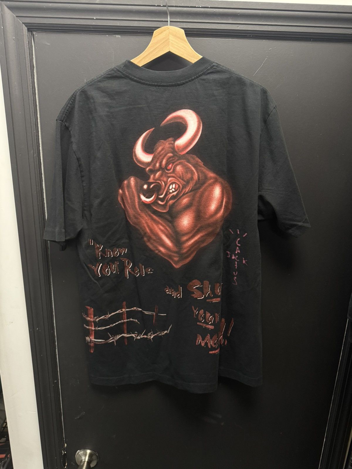 Travis Scott × WWE Travis Scott x WWE Know Your Role The Rock Tee
