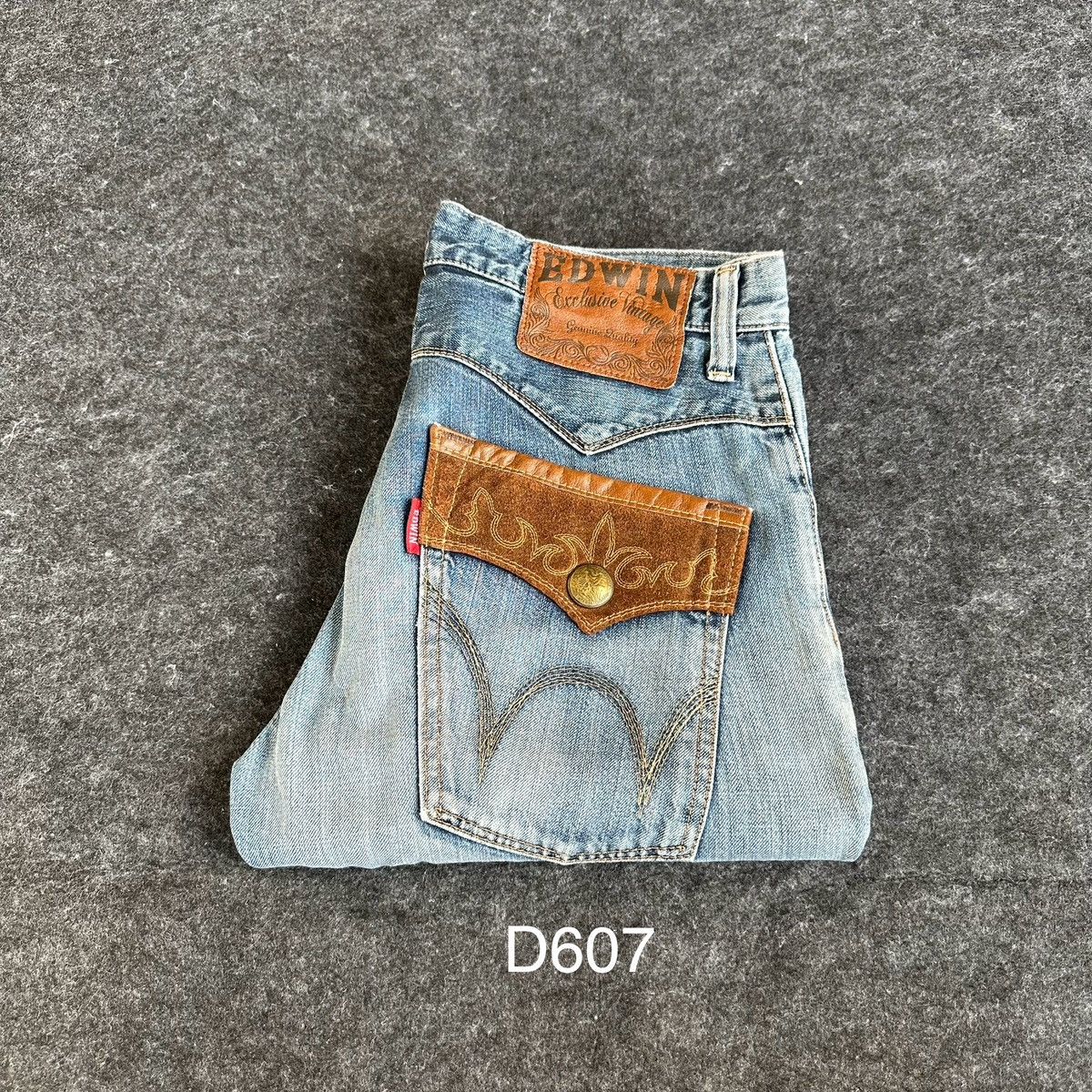 Edwin Vintage Edwin Exclusive Fade Washed Denim 32x31 D607 Size US 32 / EU 48 - 17 Thumbnail