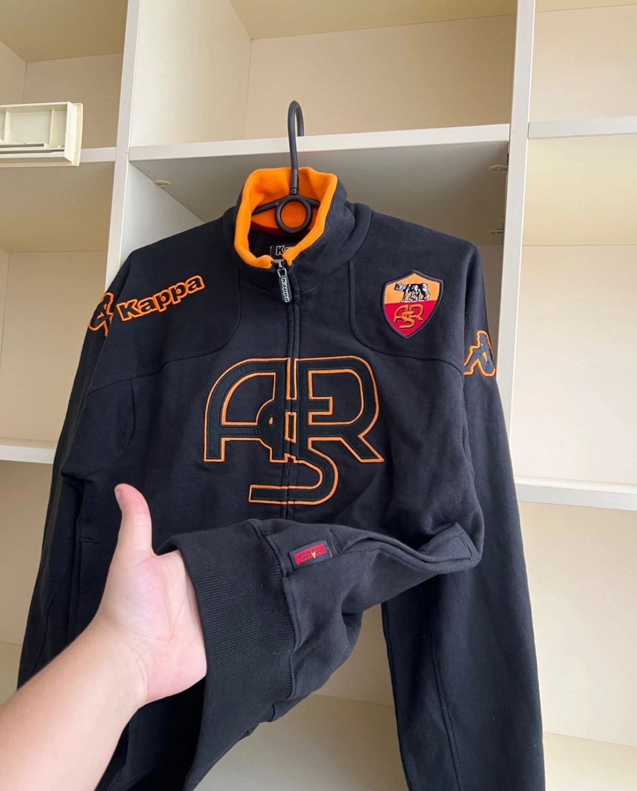 Kappa Vintage Kappa AS Roma Football Jacket Soccer Track Top Size US S / EU 44-46 / 1 - 10 Thumbnail