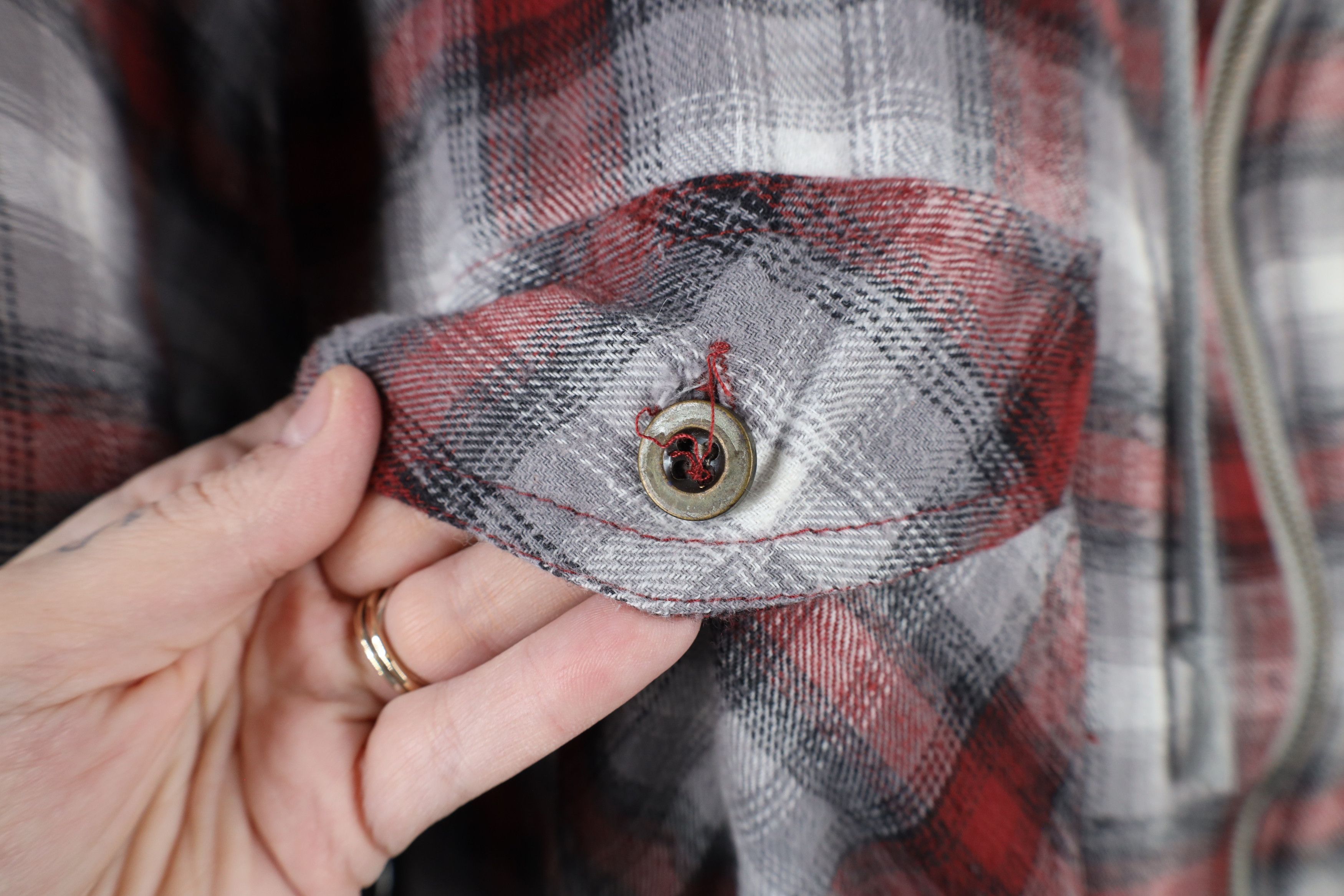 Vintage Vintage 90s Streetwear Flannel Hooded Full Zip Shirt Jacket Size US XXL / EU 58 / 5 - 5 Thumbnail