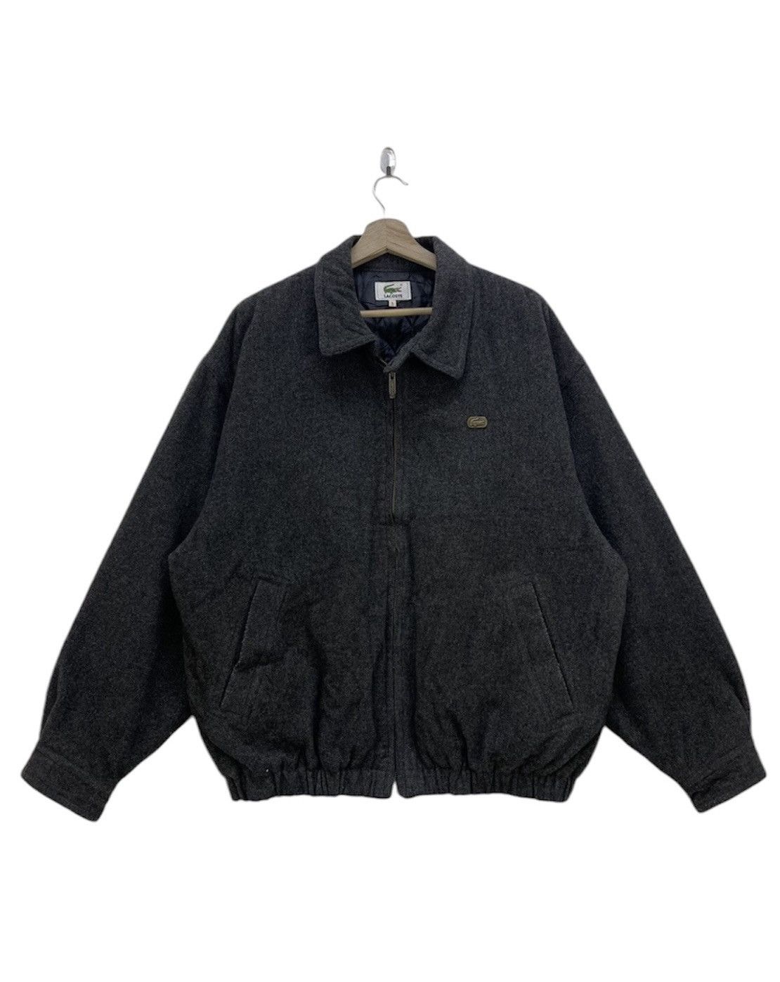 Lacoste × Vintage Vintage Lacoste Bomber Wool Size US L / EU 52-54 / 3 - 1 Thumbnail