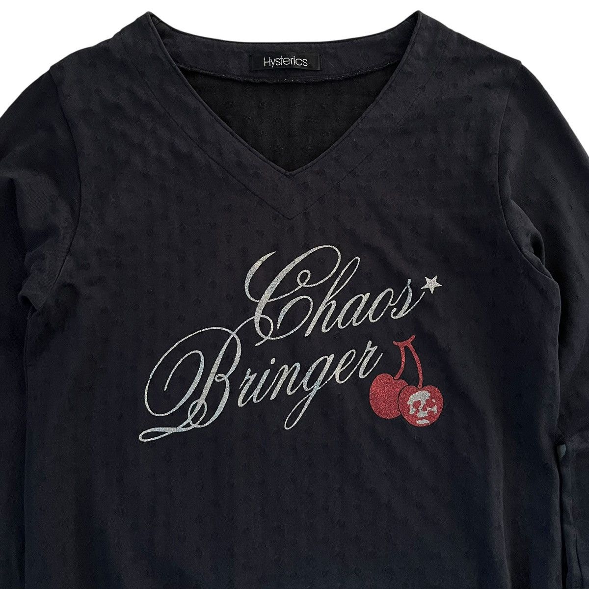 Hysteric Glamour Chaos Bringer Skull Cherry Longsleeve Size US S / EU 44-46 / 1 - 2 Thumbnail