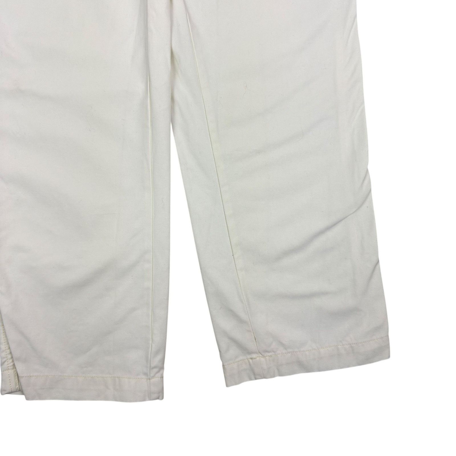 Stussy Stussy Beige Cotton Mid Rise Straight Pants Small Size US 30 / EU 46 - 6 Thumbnail