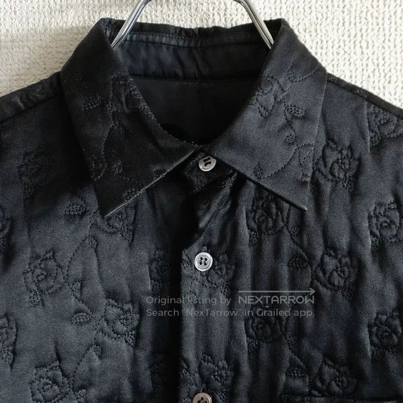 Comme des Garcons Comme Des Garcons Black embroidered quilted shirt coat Size M / US 6-8 / IT 42-44 - 3 Thumbnail