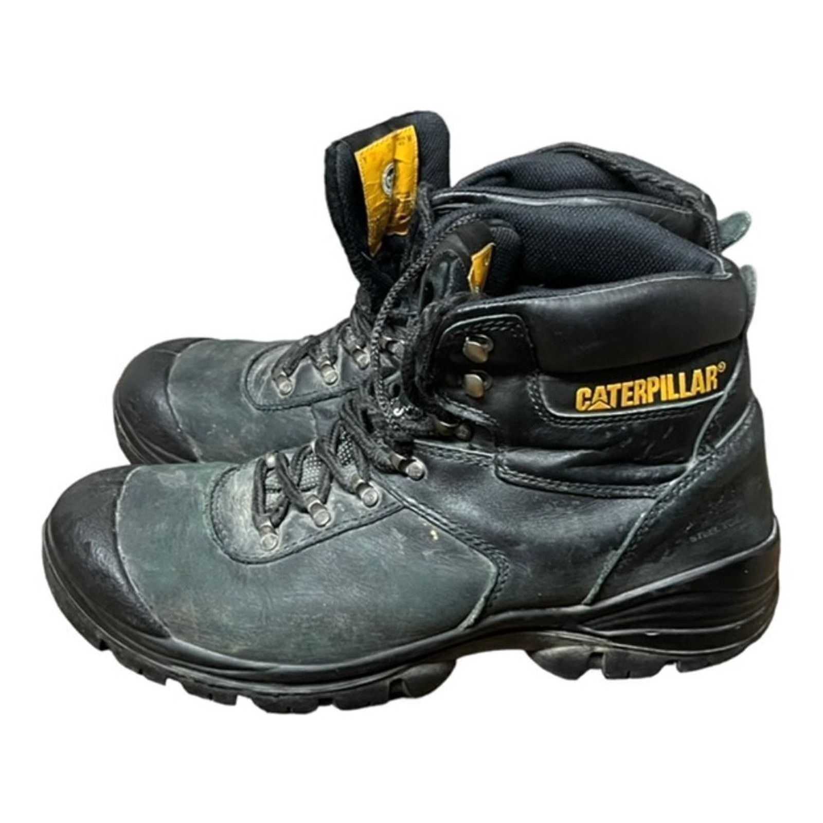 Caterpillar Boots Men's 12 Composite Toe Workwear Black