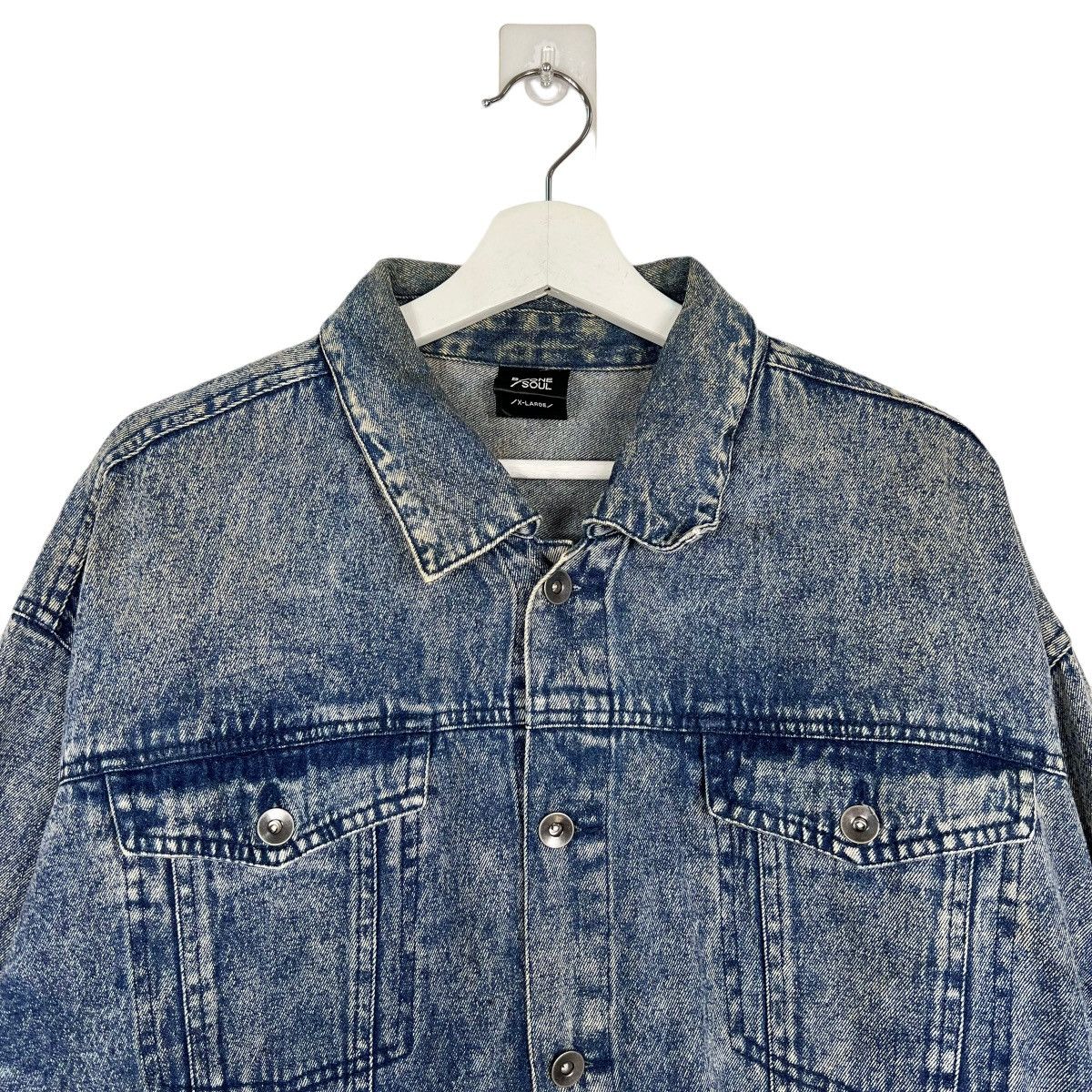 Japanese Brand 🔥 B ONE SOUL DYED DENIM TRUCKER JACKET Size US M / EU 48-50 / 2 - 3 Thumbnail