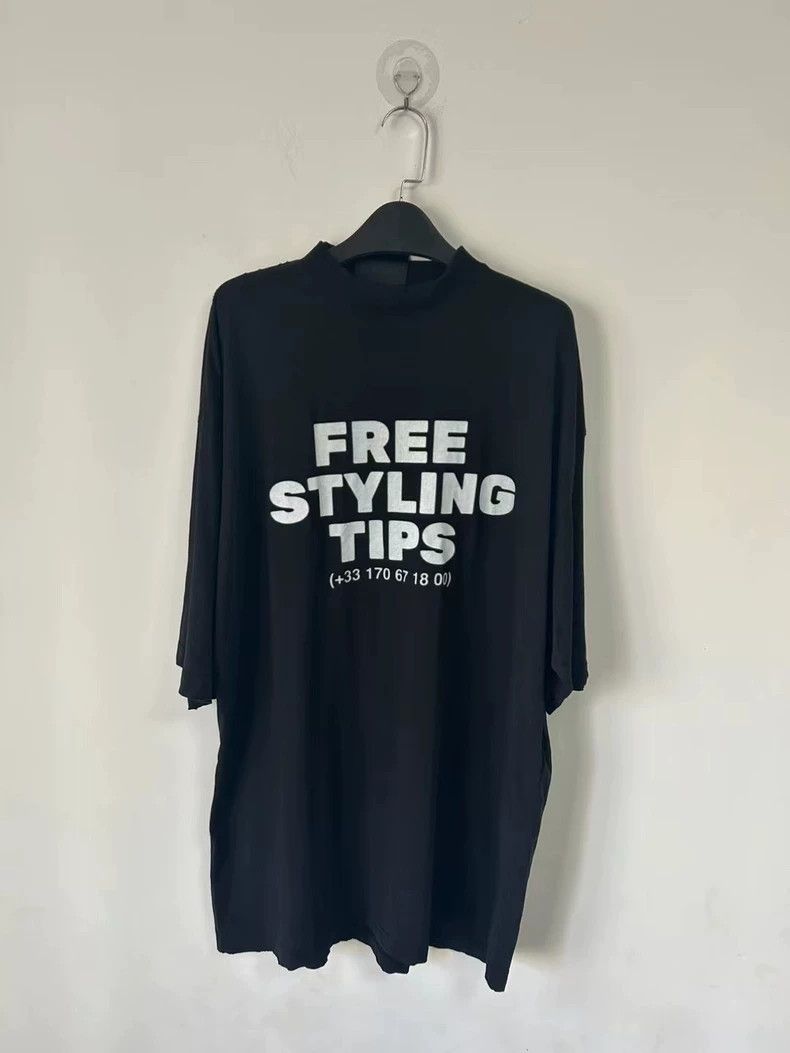 Balenciaga Balenciaga Letter free styling tips Black Telephone Printe Size US XXS / EU 40 - 1 Thumbnail