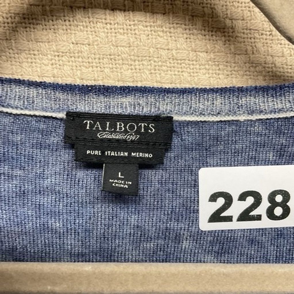 Talbots Talbots Pastel Merino Wool V-Neck Sweater Pullover Women L Size L / US 10 / IT 46 - 2 Thumbnail