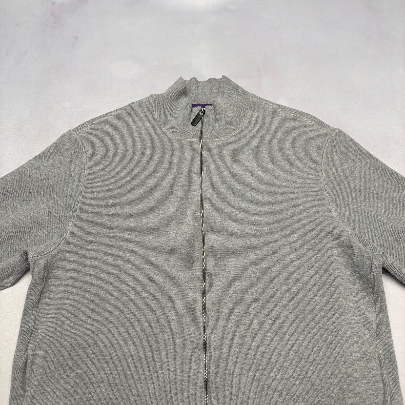 Ralph Lauren Purple Label Ralph Lauren Purple Label Cotton Full Zip Sweater Men's XL Size US XL / EU 56 / 4 - 2 Thumbnail