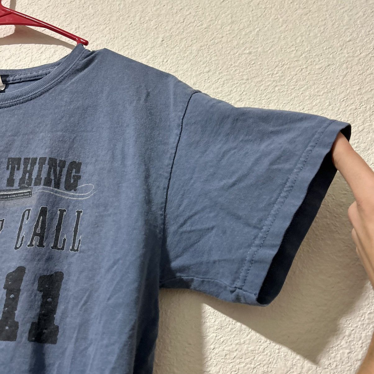Gildan × Vintage Vintage We Don’t Call 911 Texas Gildan T-Shirt Men’s Medium Size US M / EU 48-50 / 2 - 4 Thumbnail