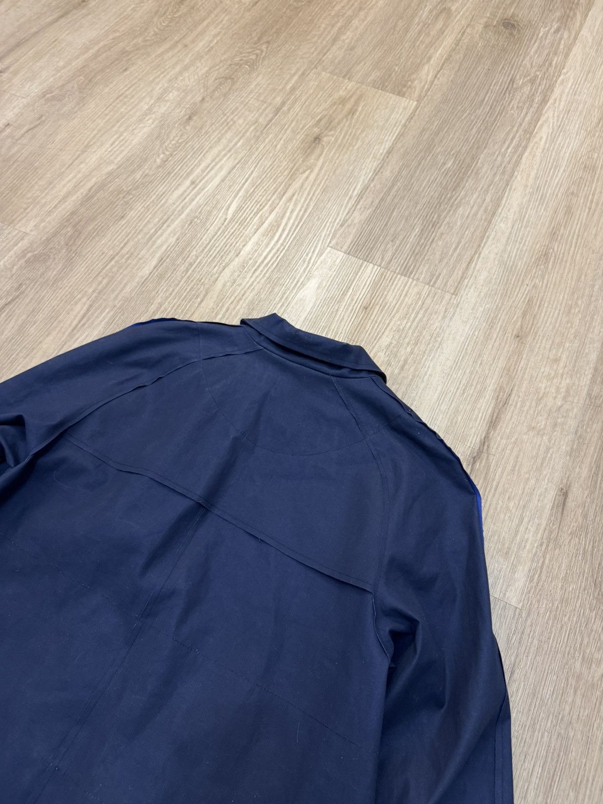 Other Pret Pour Partir Eclat Navy Waxed Cotton Trench Coat 36 S Size S / US 4 / IT 40 - 8 Thumbnail
