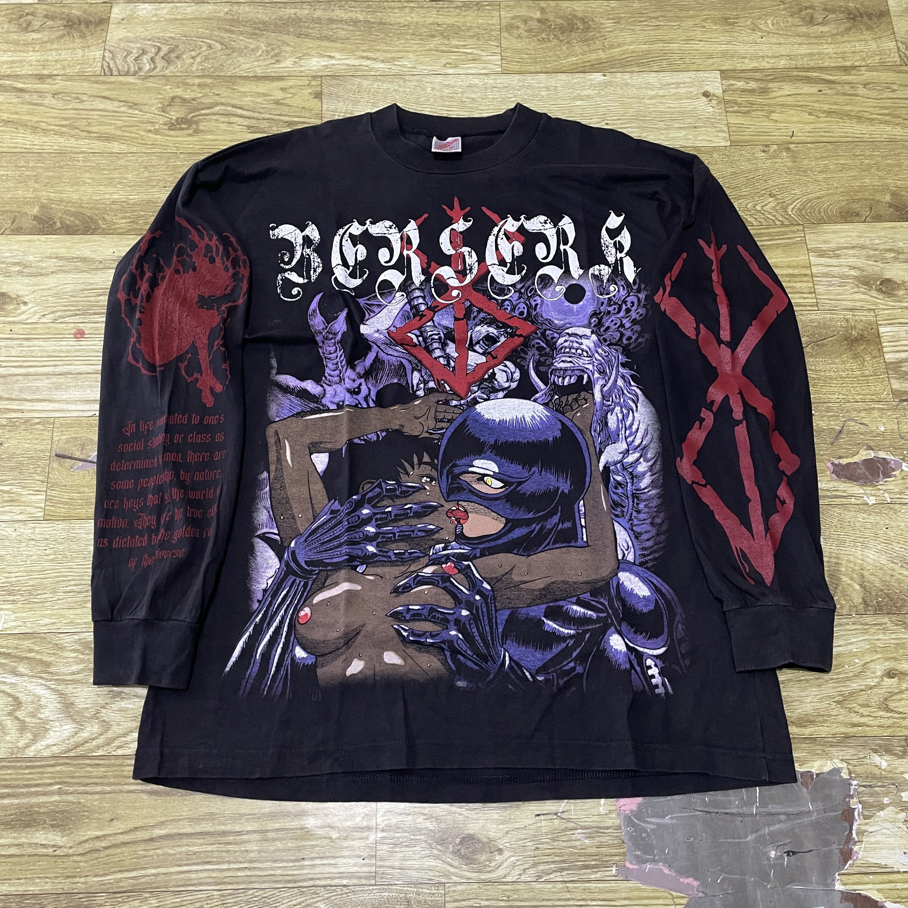 image of Griffith Casca Berserk Femto Manga Longsleeve T Shirt XL in Black, Men's