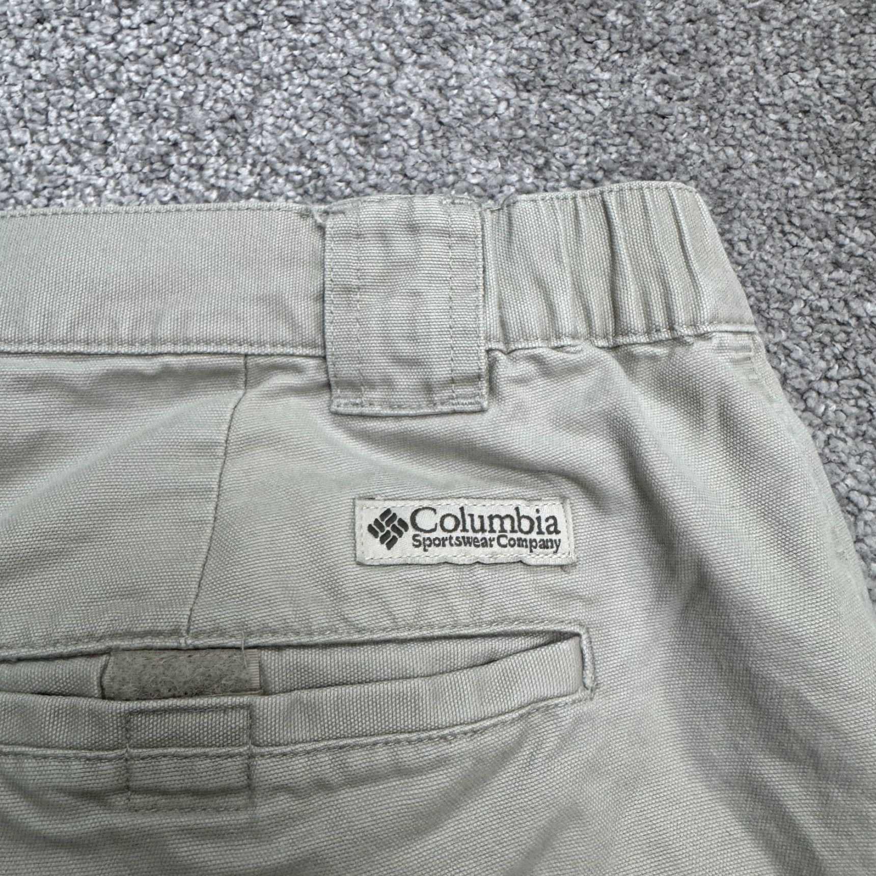 Vintage Columbia Shorts Cargo Canvas Outdoor Mens Adult XL Beige Hiking Camping Size US 36 / EU 52 - 3 Thumbnail