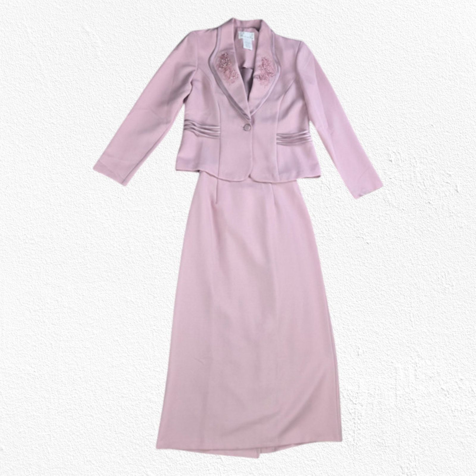 Vintage 70s Vintage Pink USA Made Maxi Skirt Set Size 10 Size 32" / US 10 / IT 46 - 2 Thumbnail