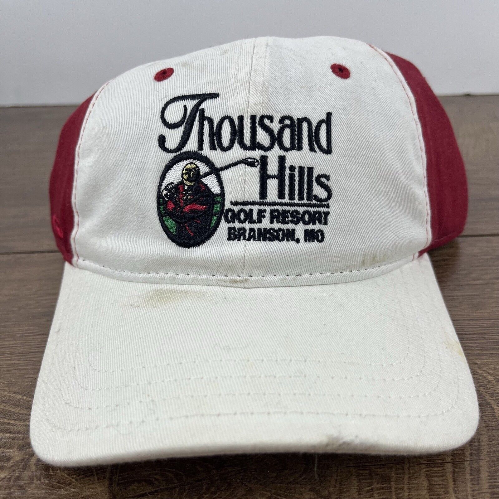 Other Thousand Hills Golf Resort Hat White Adjustable Hat White Br Size ONE SIZE - 5 Thumbnail