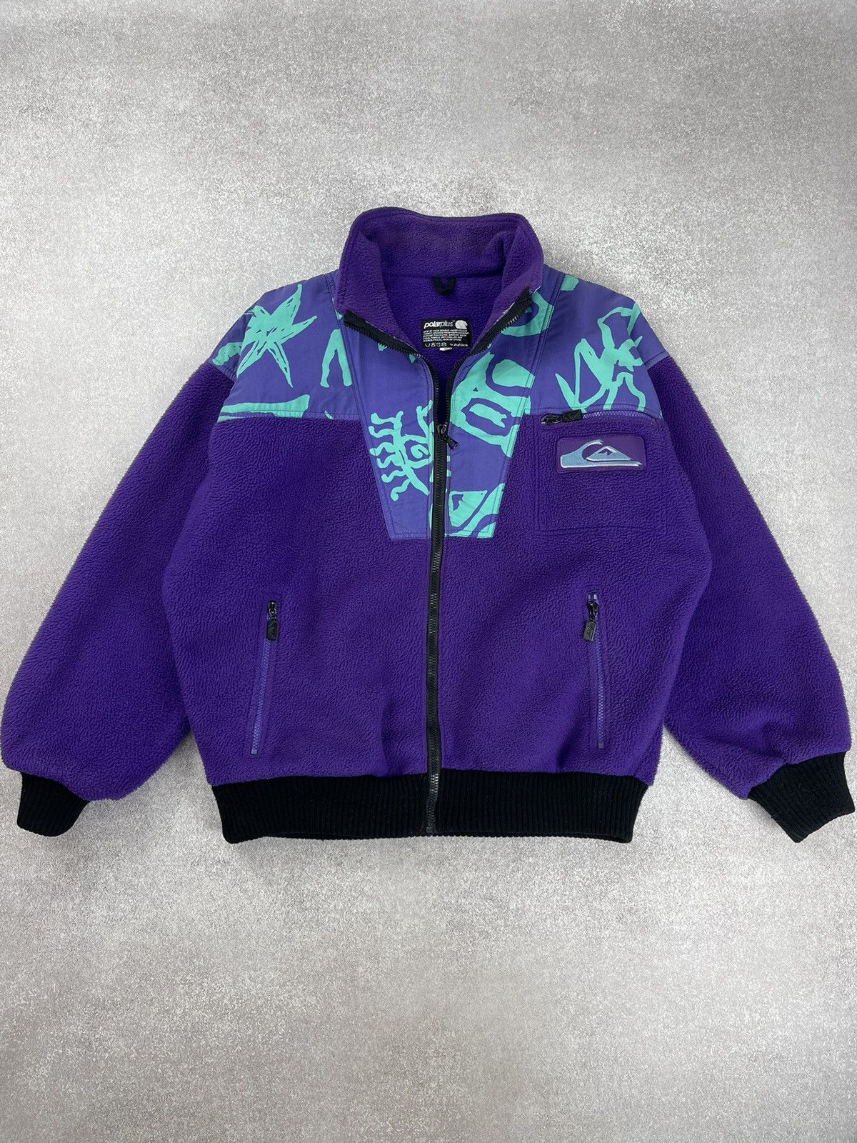 Quiksilver × Vintage Vintage Quicksilver Polartec Fleece Jacket Size M Size US M / EU 48-50 / 2 - 10 Thumbnail