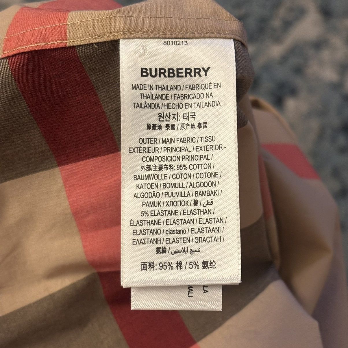Burberry Burberry Slim Fit Check Cotton Shirt Size Small Worn Lightly Size US S / EU 44-46 / 1 - 5 Thumbnail