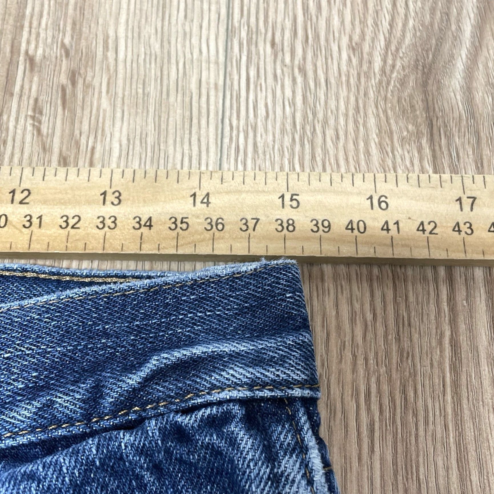 Wrangler VINTAGE Wrangler Jeans Men 30x32 Denim Pants Western Cowboy Work Blue Straight Denim Size US 30 / EU 46 - 5 Thumbnail