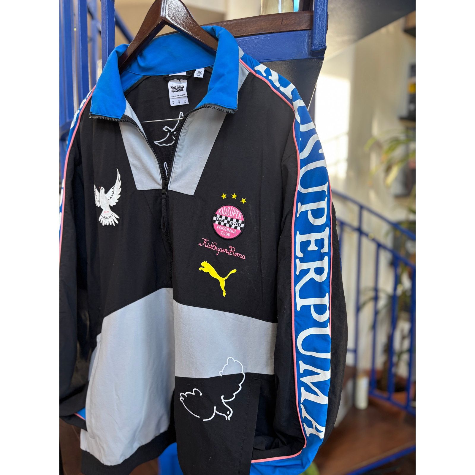 KidSuper × Puma Puma x KidSuper Studios Graphic Track Jacket Size XL Size US XL / EU 56 / 4 - 4 Thumbnail