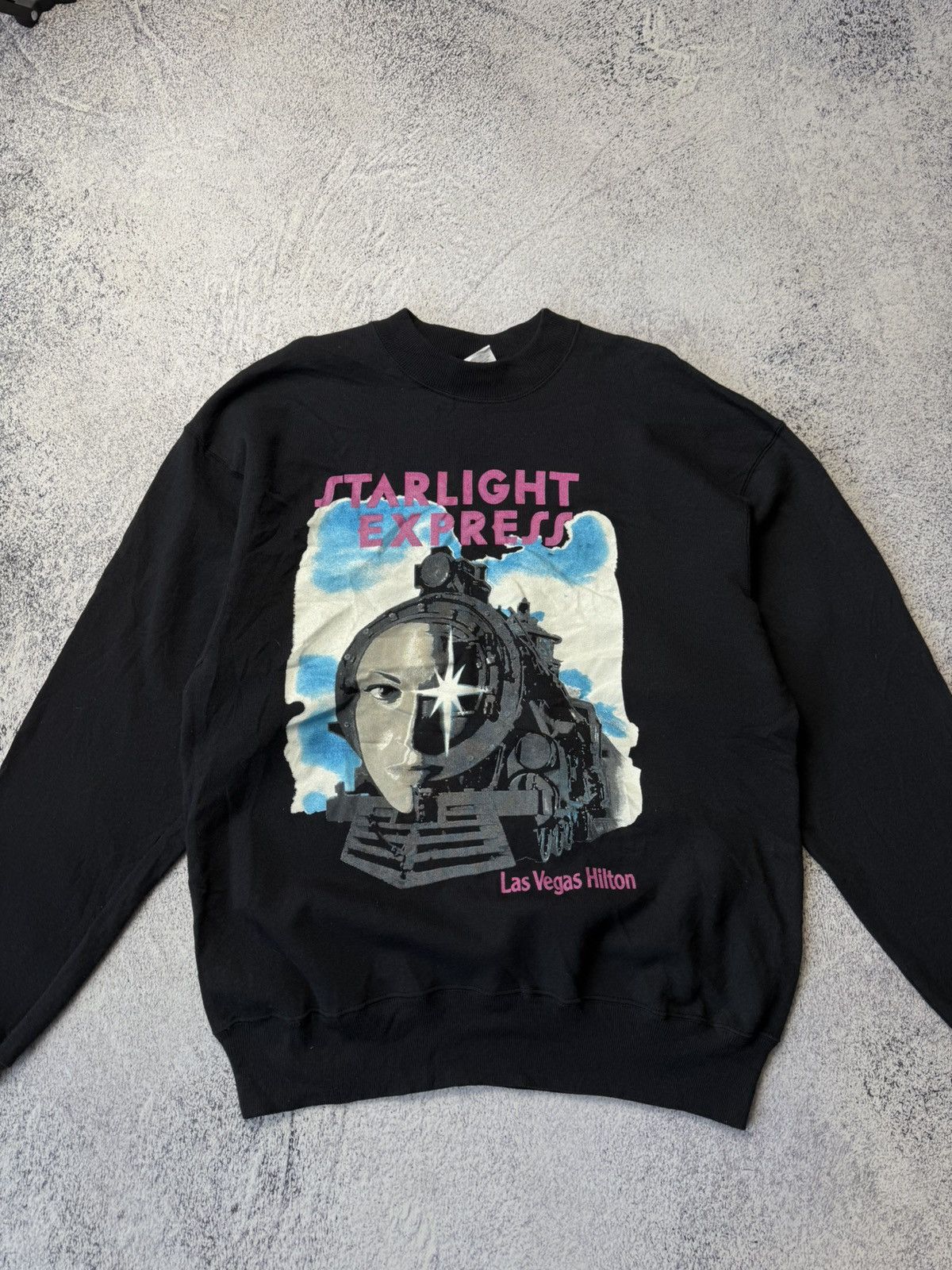 Vintage Vintage Starlight Express Las Vegas Hilton Sweatshirt – 80s Size US L / EU 52-54 / 3 - 3 Thumbnail