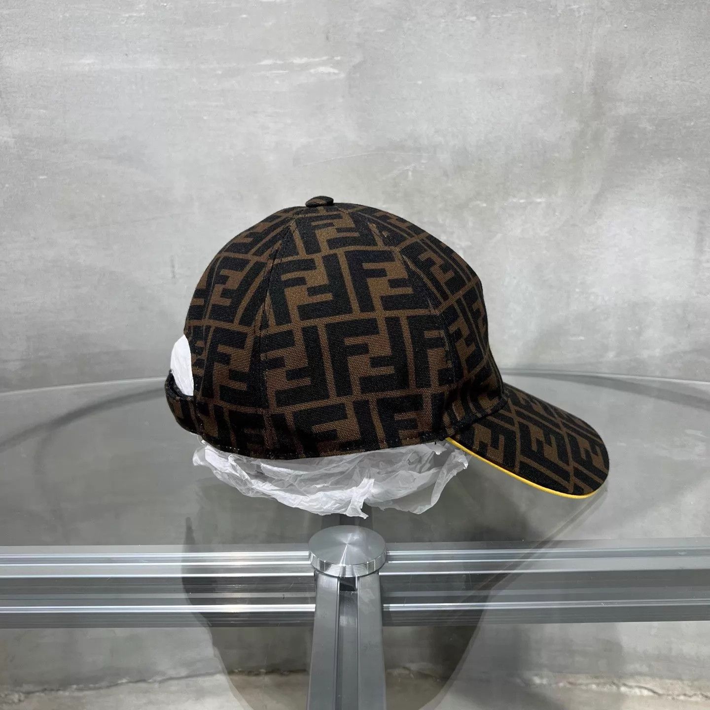 Fendi FENDI Monogram Print Cap Mint 58cm Size ONE SIZE - 3 Thumbnail