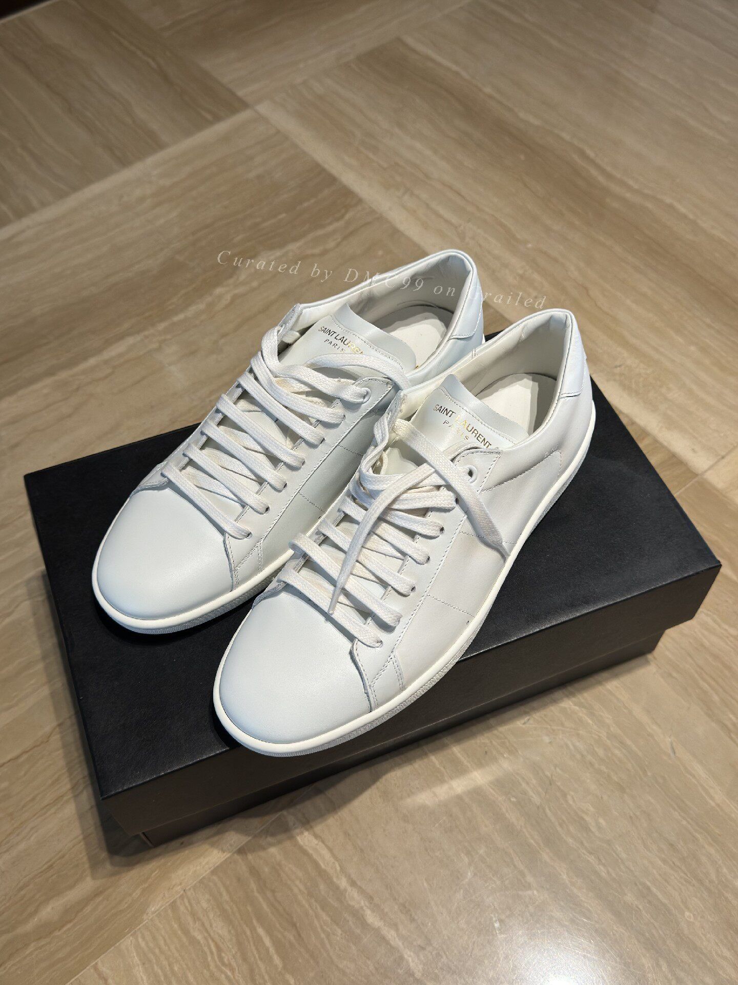 Saint Laurent Paris Saint Laurent Andy White Leather Sneakers Size US 9 / EU 42 - 1 Thumbnail