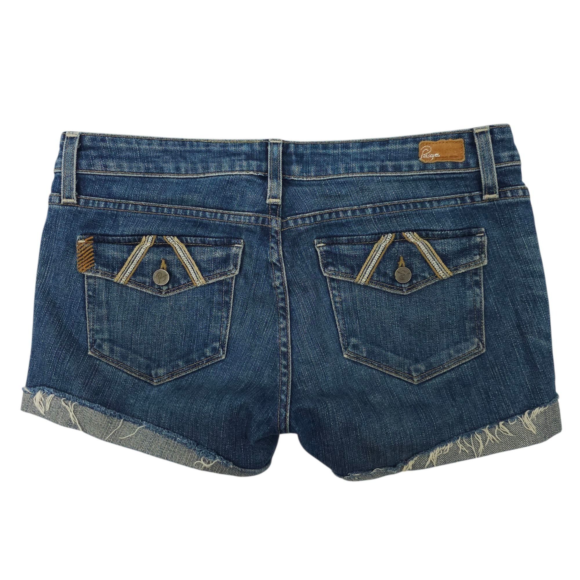 Paige Paige Fairfax Premium Denim DIY Cut Off Shorts Womens Size 2 Size 29" - 2 Thumbnail